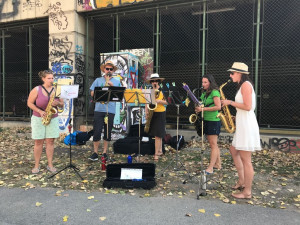 G'mischter Sax - Donaukanal 2018 - In Action