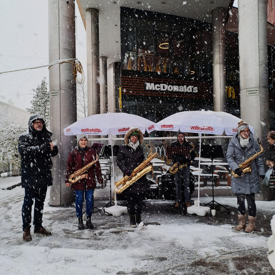G'mischter Sax beim Meiselmarkt 2024